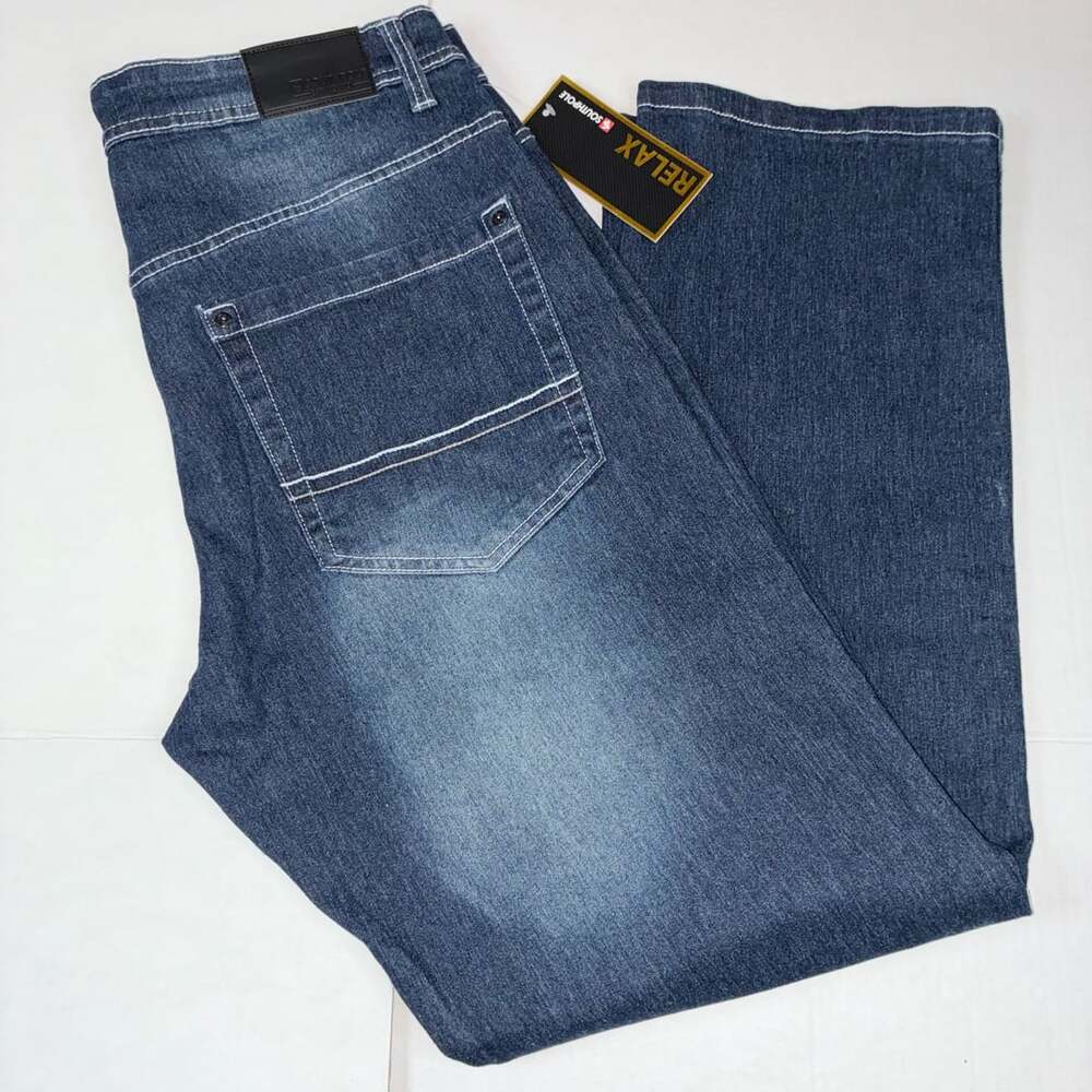 NEW Southpole Men Relaxed Fit Dark Wash Denim Jeans Size 36x32